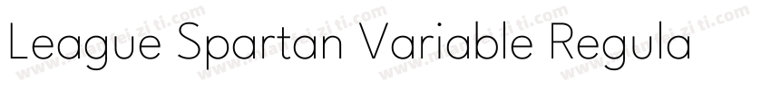 League Spartan Variable Regular字体转换